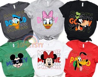 Camisas de la familia Disney, traje de vacaciones de Disney Squad, camisetas personalizadas del grupo Disneyworld, camisetas del grupo Disneyland, regalo familiar personalizado