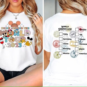 Disney Epcot World Tour Shirt, Retro Disney Epcot Shirt, Mickey And Friends, Epcot Center 2023 Shirt, Drinking Around The World,Disney Shirt