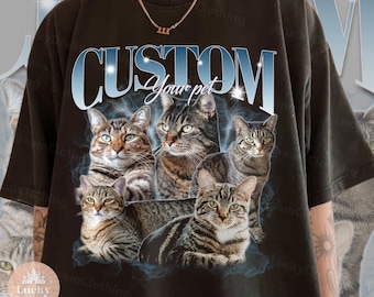 Comfort Colors® CUSTOM Bootleg Rap PET Shirt, Custom Pet, Custom Photo - Vintage Graphic 90s Tshirt, CUSTOM Your Own Bootleg Your Design