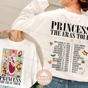 Weihnachten Prinzessin Shirt, doppelseitiges Shirt, Disney Prinzessin Shirt, Disney Weihnachten Shirt, Prinzessin Weihnachten Shirt, Weihnachten Shirt