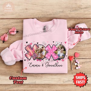 Comfort Colors® Custom Photo Shirt, Xoxo Custom Photo Shirt, Valentines Day Shirt, Couple Shirts, Valentines Day Gift Boyfriend, Girlfriend