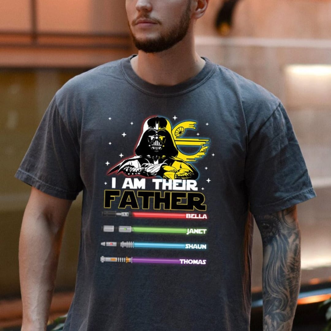 Comfort Colors® I Am Their Father Custom T-shirt, Custom Kids Name ...