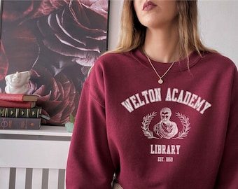 Dead Poets Society Welton Academy Light Academia Poet Shirt Dark Academia Literary Academia Art Hoe Clothing Aesthetic Bookish Sweatshirt