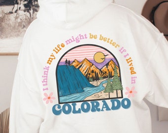 Colorado Sweatshirt, Granola Girl, Vintage Colorado Shirt, Mountain Hoodie, Hiking Sweatshirt, Colorado Hoodie