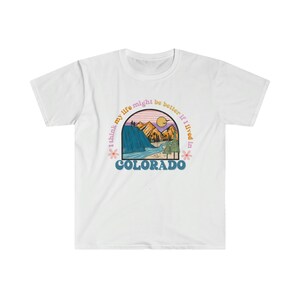 Colorado Shirt Granola Girl Granola Aesthetic Moving To Colorado Mountain Shirt Hiking Shirt Outdoorsy Shirt White