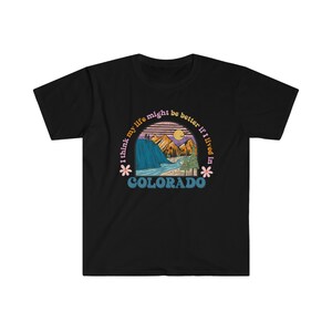 Colorado Shirt Granola Girl Granola Aesthetic Moving To Colorado Mountain Shirt Hiking Shirt Outdoorsy Shirt Black