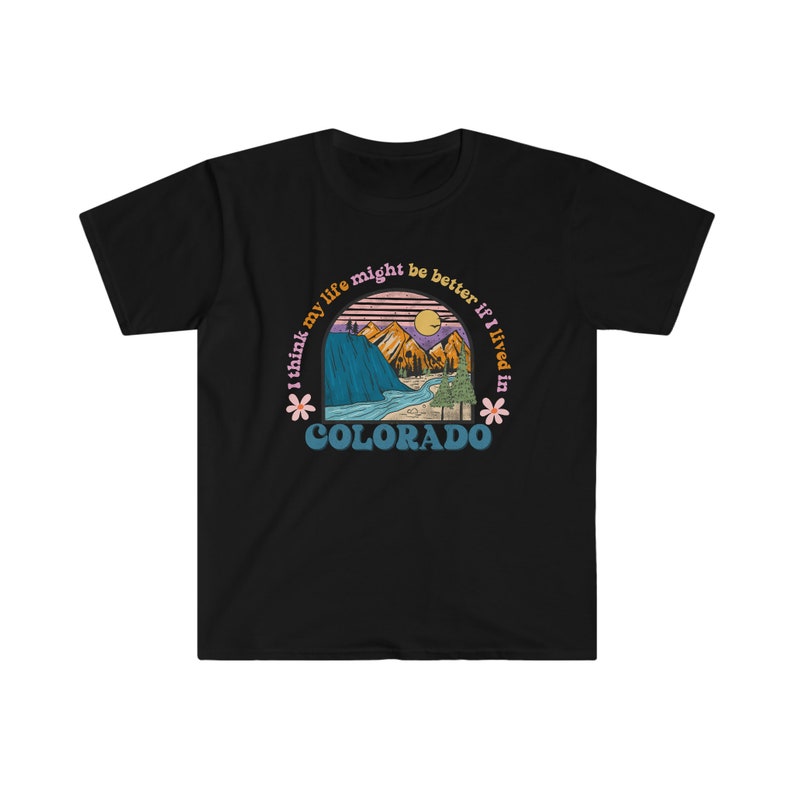 Colorado Shirt Granola Girl Granola Aesthetic Moving To Colorado Mountain Shirt Hiking Shirt Outdoorsy Shirt Black