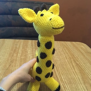 Handmade crochet giraffe