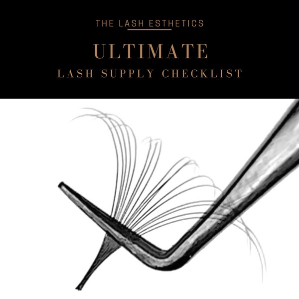 Beginner Lash Tech Lash Supply list, Lash Supplies