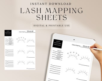 Wimpernverlängerung Mockup, Lash Klient(inn)en (PDF)