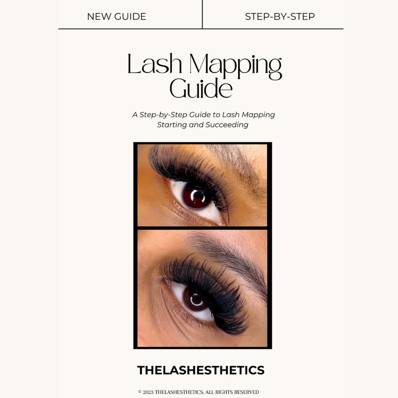 Lash Mapping & Styling Extension Guide, Lash Manual Ebook,lash Map