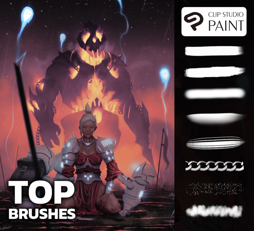 Top Digital Painting Brushes Clip Studio Paint Etsy