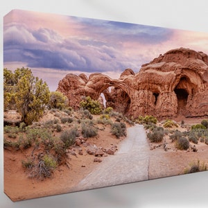 Pathway to Double Arch in Arches National Park Utah