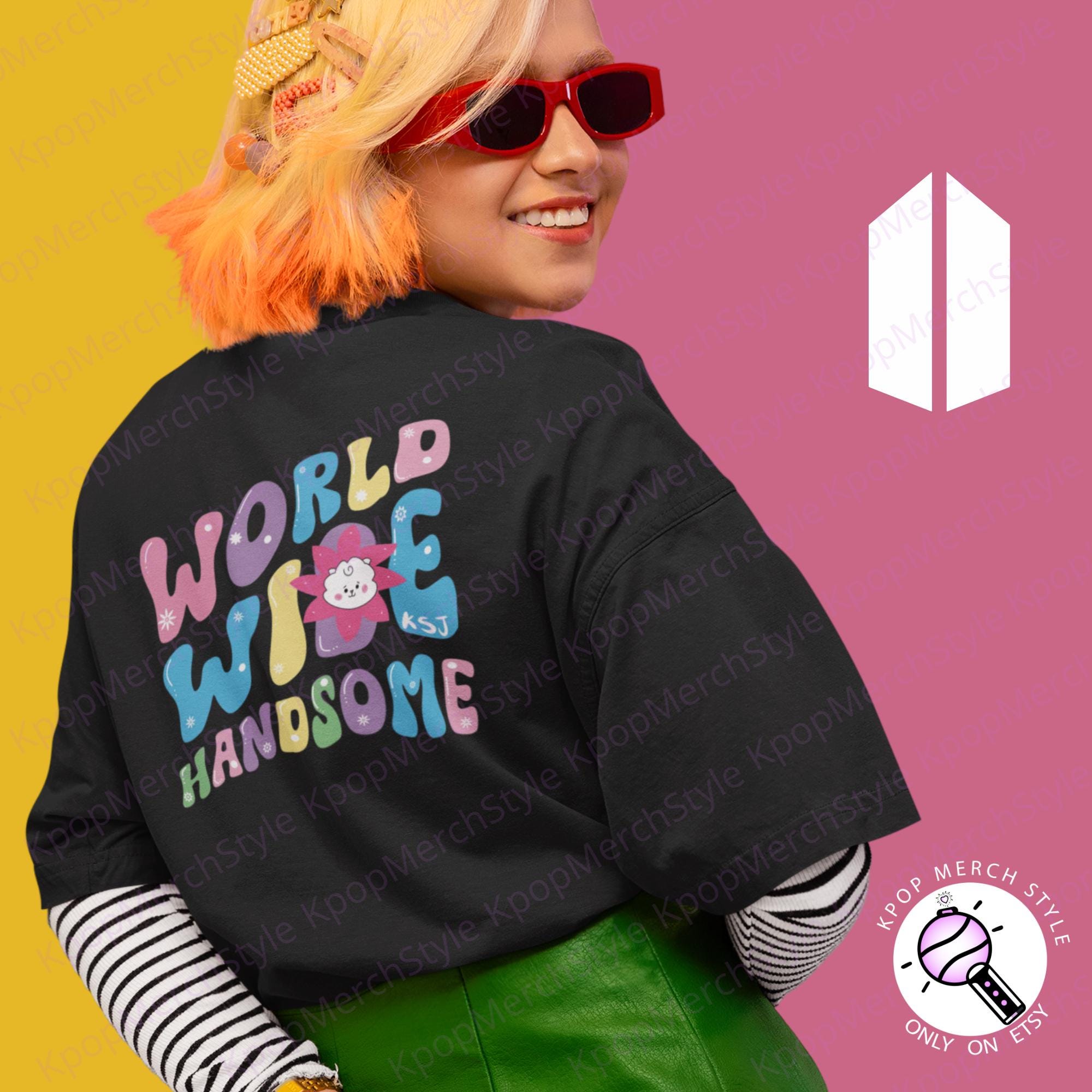 BTS ジン コンサート WORLDWIDE HANDSOME 長袖Tシャツ BTS Jin worldwide handsome - Bts - Long Sleeve T-Shirt
