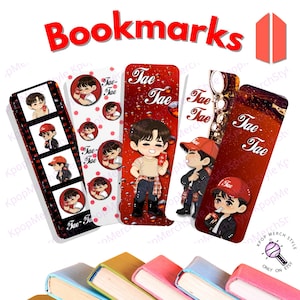 Bookmarks Tae - Chibi Style - Gifts for Kpop Fans ARMY - Book Lover - bookfish - Concert Tour Freebies - Kpop Merch