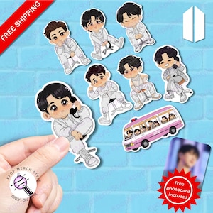Sticker Pack Tannies for Freebies:  Chibi Style - Kpop merch Gifts for Fans Army