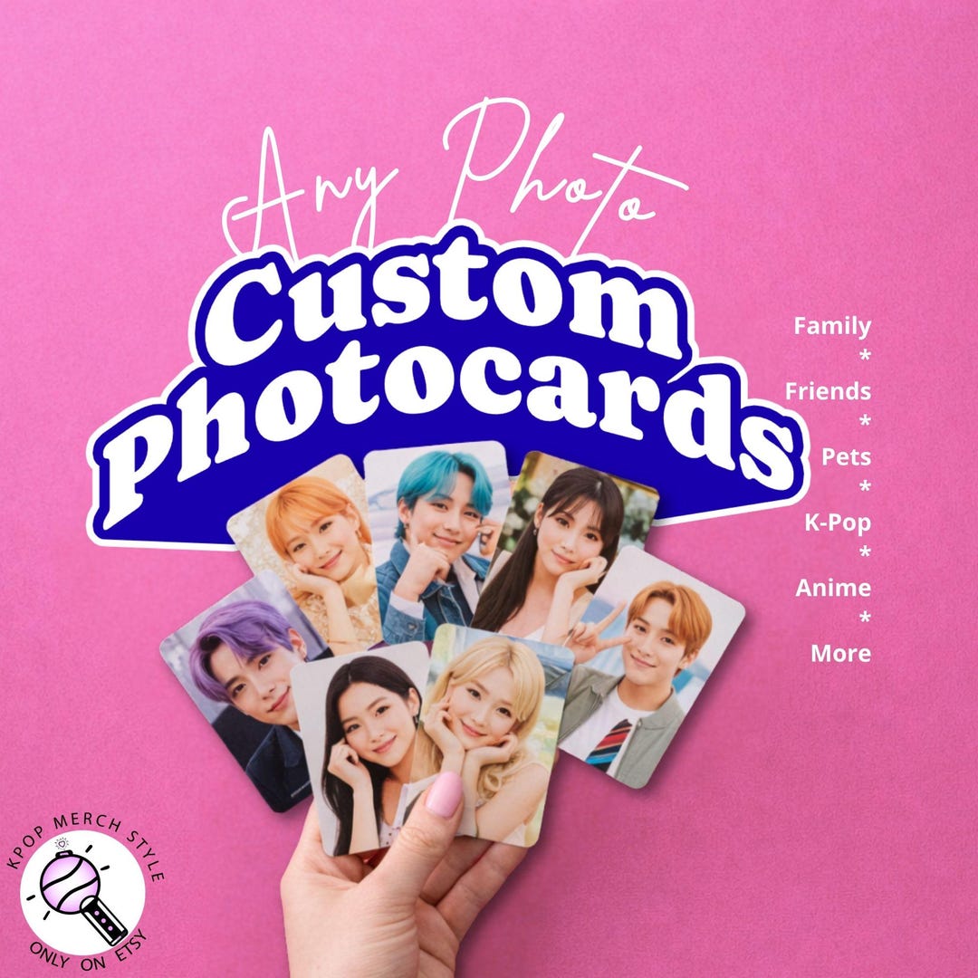 Custom Photocards, Personalized Glossy Kpop Fan Cards for Gifts and ...