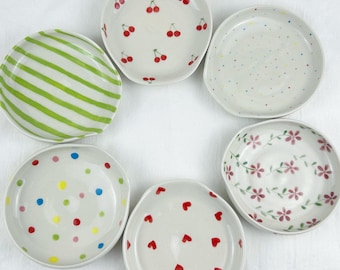 Repose-cuillère en céramique fait main et porte-anneaux, plateau de bibelots peint à la main, cadeau de décoration de cuisine mignon pour maman, petite amie, cadeau de pendaison de crémaillère