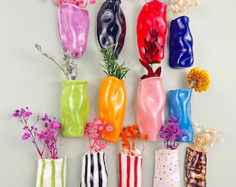 Mini Ceramic Vase Magnet, Fridge Vase, Bud Vase Fridge Magnet, Mother's Day Gift