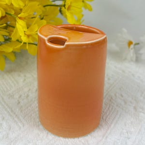 Handmade Orange Travel Mug, Personalized To Go Ceramic Cup, Coffee cup, Camping Tumbler, Travel Mug, Gifts for Coffee Lovers