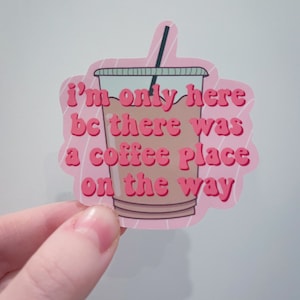 iced coffee lover sticker