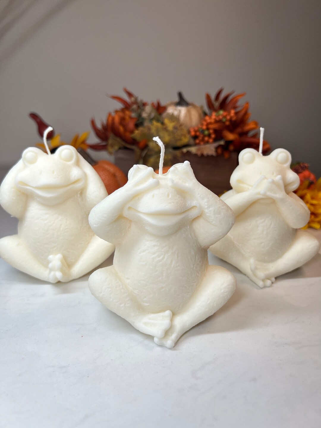 Story of the Three Frogs Candles Handmade Frogs Unique Etsy