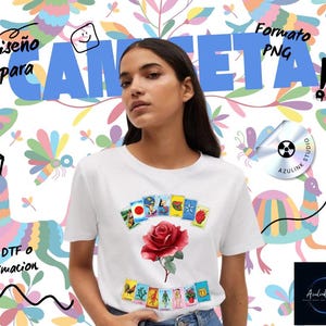 5er-Pack mexikanische Lotteriedesigns / PNG Mexikanische Lotterie / Lotterie / Fiestas Patrias / DTF / hergestellt in Mexiko / T-Shirt-Design / Mexikanische Party