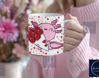 Valentine Mug Wrap Bundle, Valentines day Mug Wrap Sublimation Designs PNG, 11oz Mug Template, 3D Valentine Mug Wrap