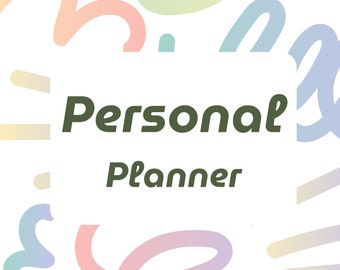 Personal Planner - Pastel toned