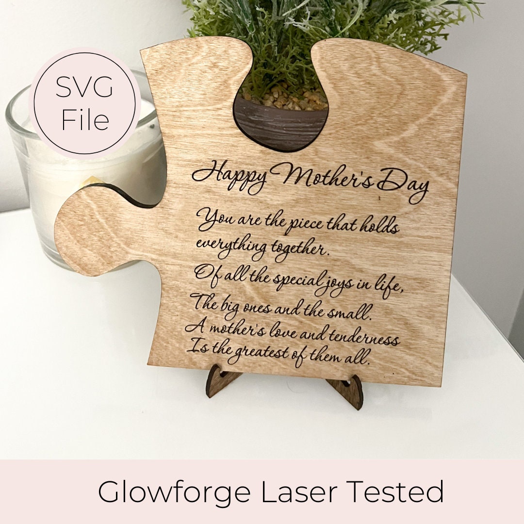 Mother's Day Jigsaw Puzzle SVG Tested Mothers Day Gift Mom