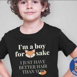 Chico con pelo largo PNG Descarga digital Sublimación de camiseta Soy un chico Sólo tengo mejor cabello que ustedes Chicos con pelo largo Descarga instantánea