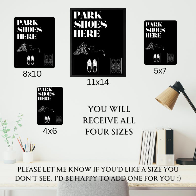 Printable Please Remove Shoes Sign , Digital Download Park Your Shoes ...