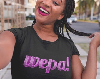 Sparkle Wepa!  Unisex Jersey Short Sleeve Tee Shirt, Puerto Rico Shirt, Puerto Rican Sayings, Bilingual Shirt, Latina Spanish Tee shirt