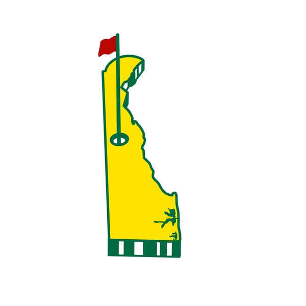 Delaware Masters Golf Logo Downloadable PNG, SVG, and JPG Files