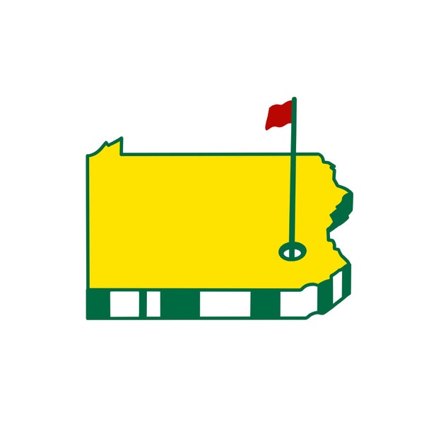 Pennsylvania Masters Golf Logo Downloadable PNG, SVG, and JPG Files