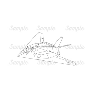 F117 Nighthawk Stealth Airplane svg, png, eps, dxf, jpg - Instant Download