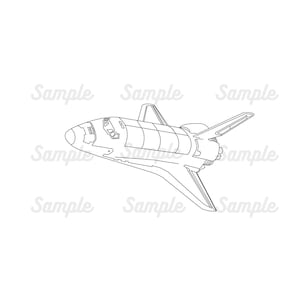 Space Shuttle Digital Files svg, png, eps, dxf, jpg - Instant Download