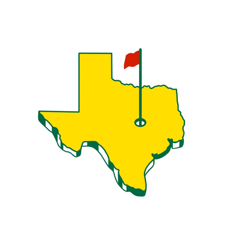 Texas Masters Golf Logo Downloadable PNG, SVG, and JPG Files Etsy