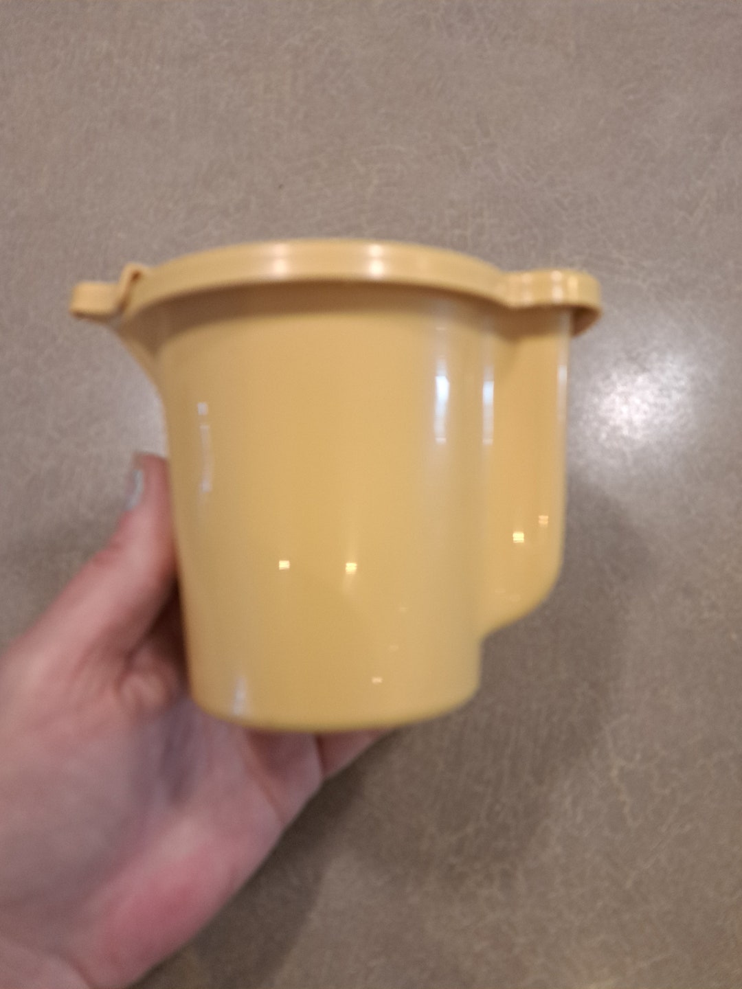 Vintage Tupperware Sugar Bowl in Yellow Color Etsy