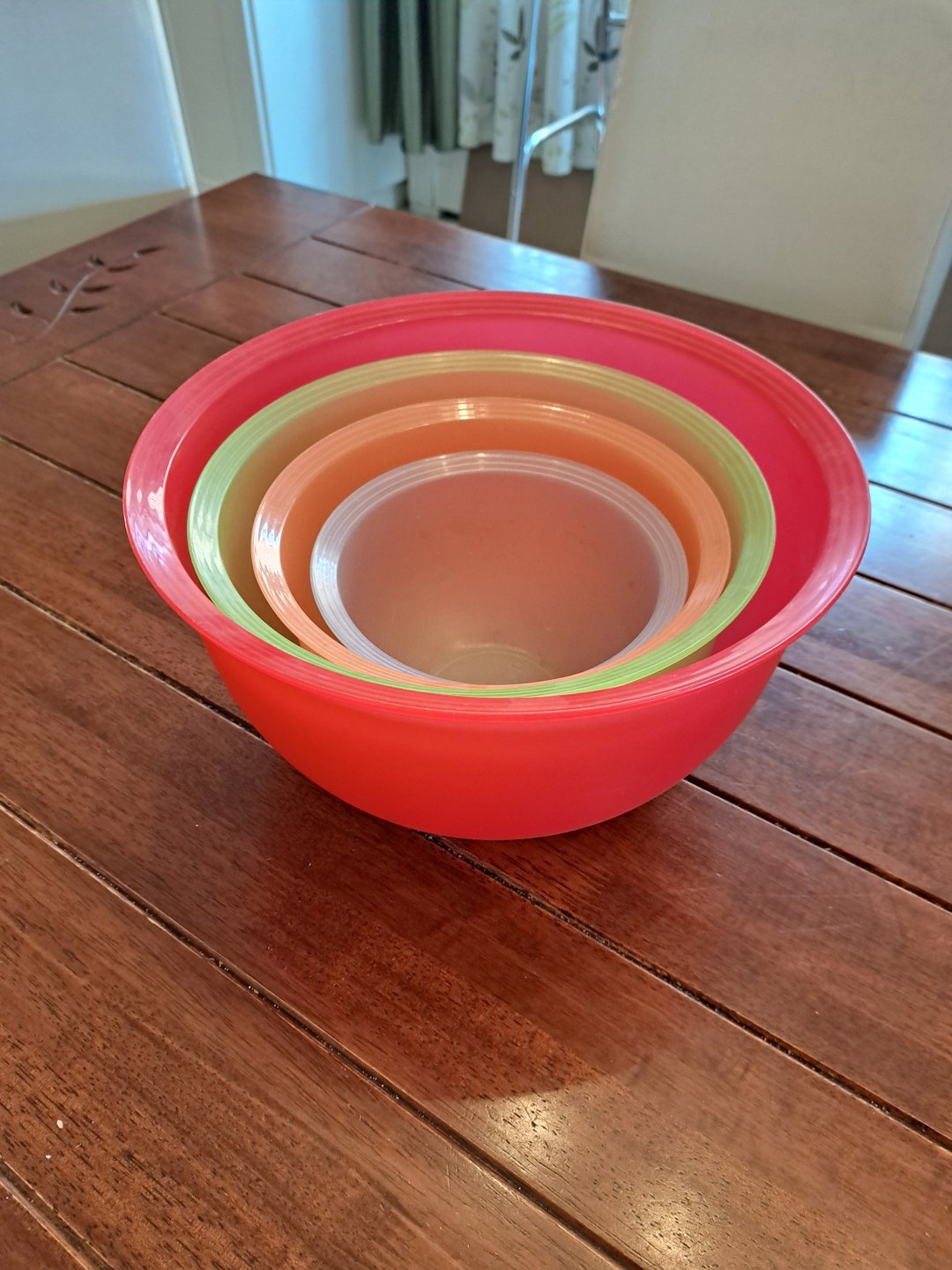 Set of 4 Tupperware Mixing Bowls Etsy