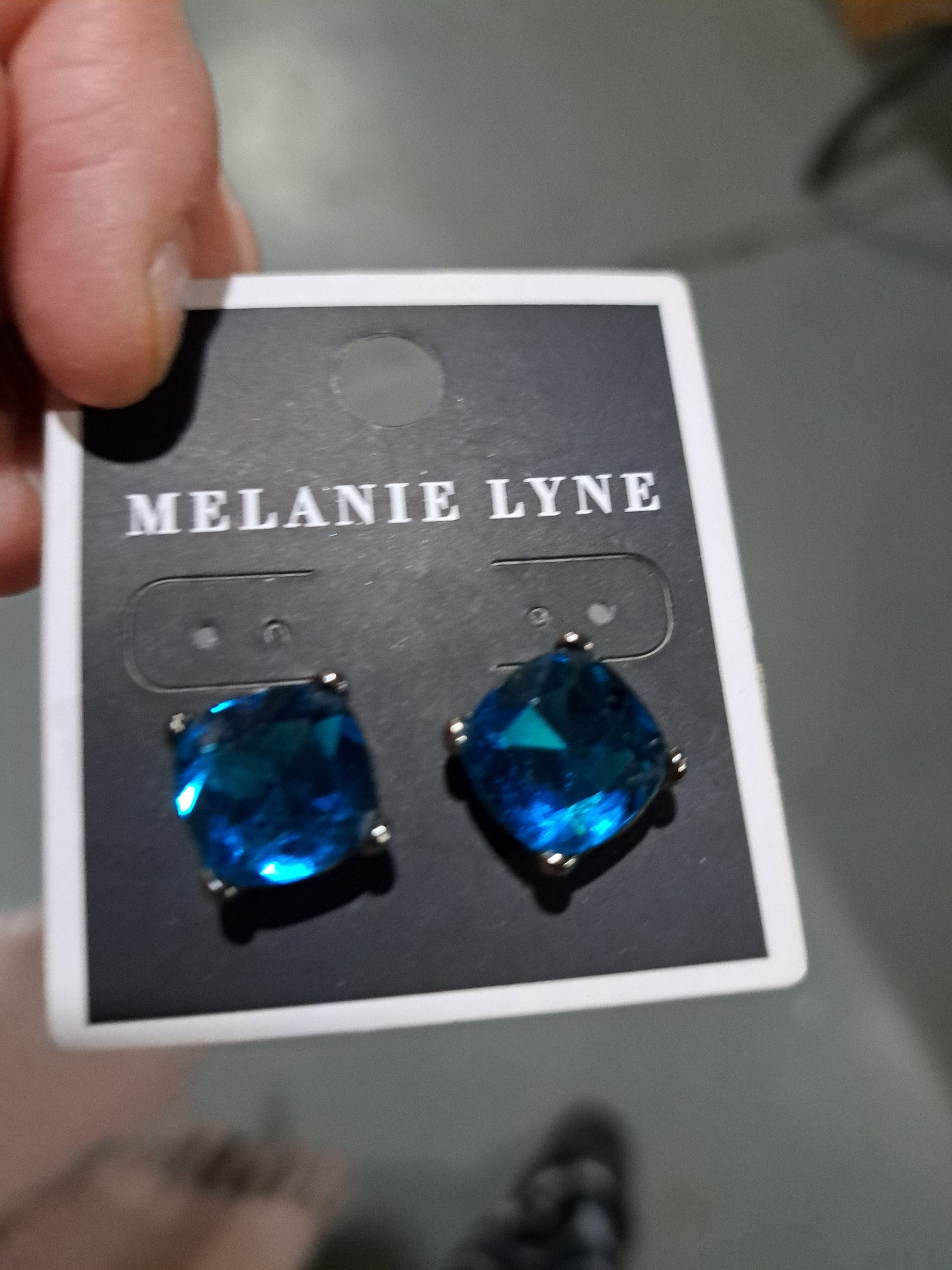 Vintage Dark Blue Melanie Lyne Earring 