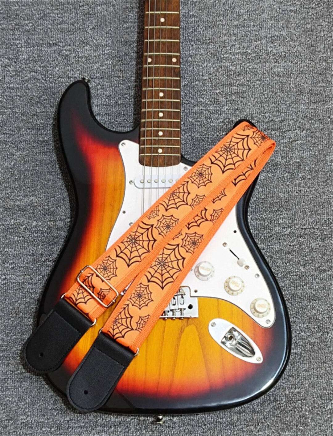 Halloween Spider Patterns Guitar Strap Handmade Guitar Strap Etsy