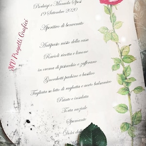 set 25 Menu ROSA ROSSA