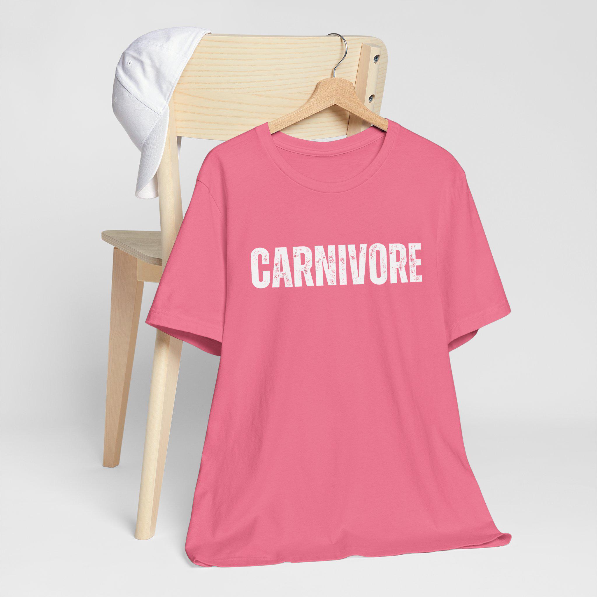 T-Shirt Carnivore Diet Drôle - Unisexe - Céto/Viande - Neuf Avec Étiquettes