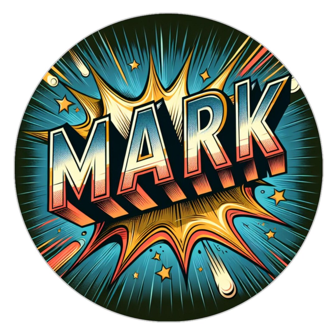 Custom Name Mark Outdoor Sticker, Personalized Waterproof Skateboard ...