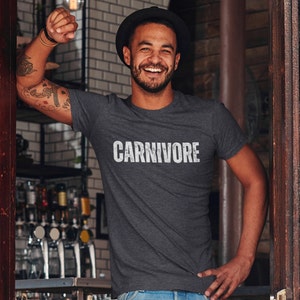 Carnivores Shirt under 20 Keto Protein Tee for Meat Lover Gift For BBQ Lover, Carnivore Diet Tshirt Steak BBQ Butcher Gift for Ribs Lover image 3