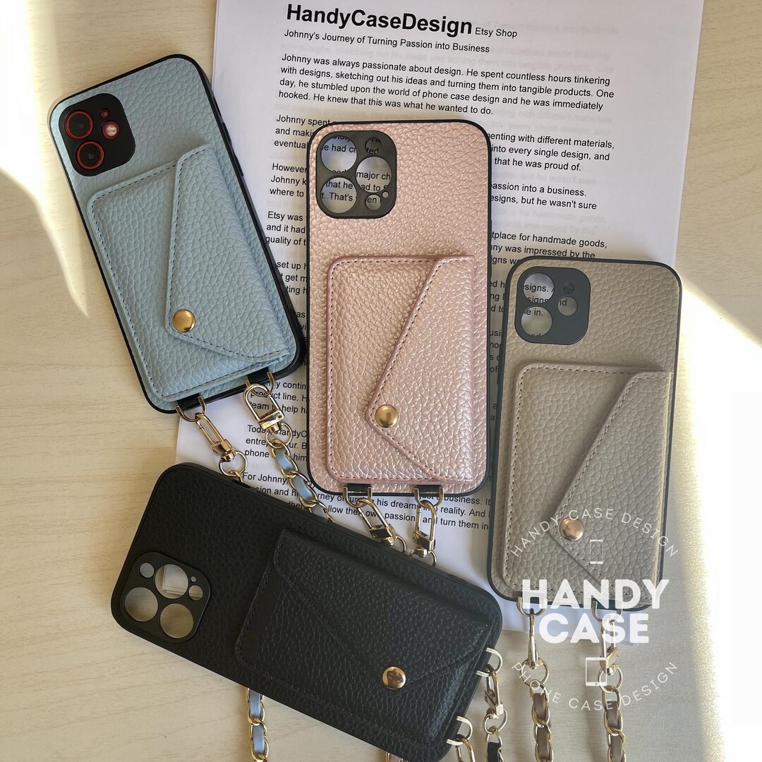 Card Holder Leather Phone Case for iPhone 14 13 12 11 Pro Max Etsy