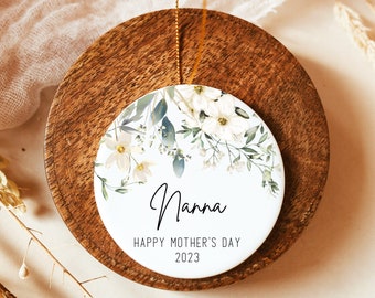 Mothers Day Ornament, New Mother Gift, Mothers Day Decoration, Personalized Mama Gift, Mom Keepsake, Grandma Gift, Mom and Child M14