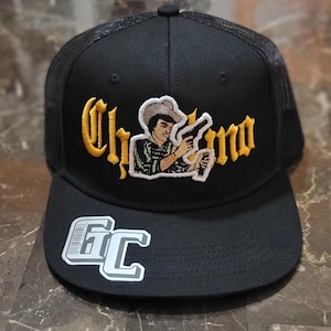 Cachucha Belica,Hat Chalino sanchez , 100 Embroidered, BLK Hat Snapback, Pelavacas Hat, Mexico, Corridos Belicos Hat, 100 gorra Belica