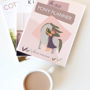 Rickety Print Pony Planner  and Record Journal